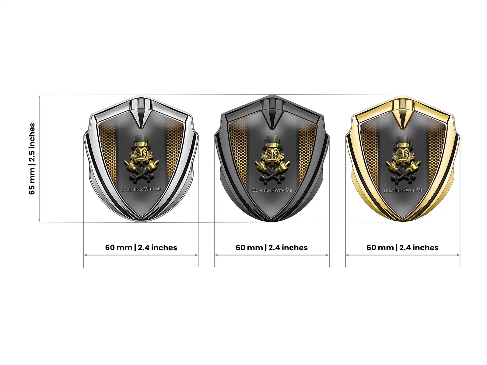 High End Car Logo Badges Tuning Style Alloy
